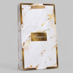 Пакет подарочный под две бутылки «Подарок» - Фото 1