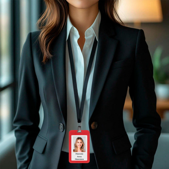 Бейдж вертикальный