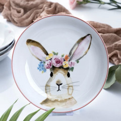 Тарелка с зайчиком - Фото 1
