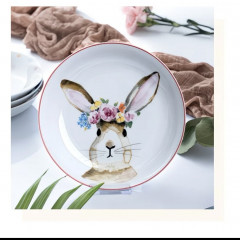 Тарелка с зайчиком - Фото 2