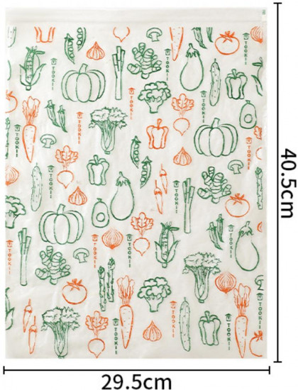 Пакеты для длительного хранения зелени, овощей и фруктов из рисовой бумаги