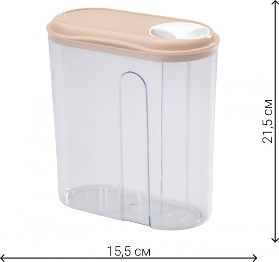 Ёмкость для сыпучих продуктов с дозатором