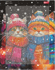 Мозаика алмазная «Снежные коты» - Фото 3
