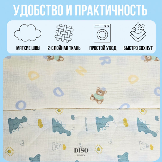Набор пеленок муслиновых