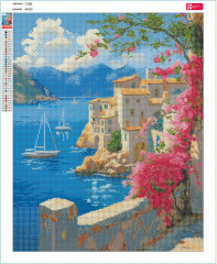 Алмазная мозаика «Озеро Комо» - Фото 3