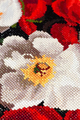 Алмазная мозаика «Красные и белые пионы» - Фото 20