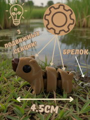 Брелок-антистресс «Капибара» - Фото 1