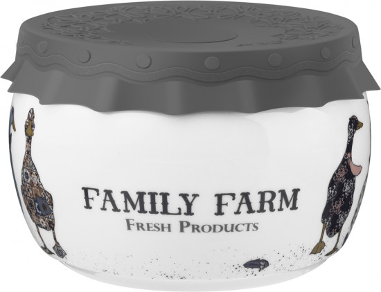 Банка с силиконовой крышкой «Family Farm»