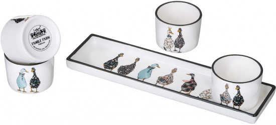 Набор соусников на подставке «Family Farm»