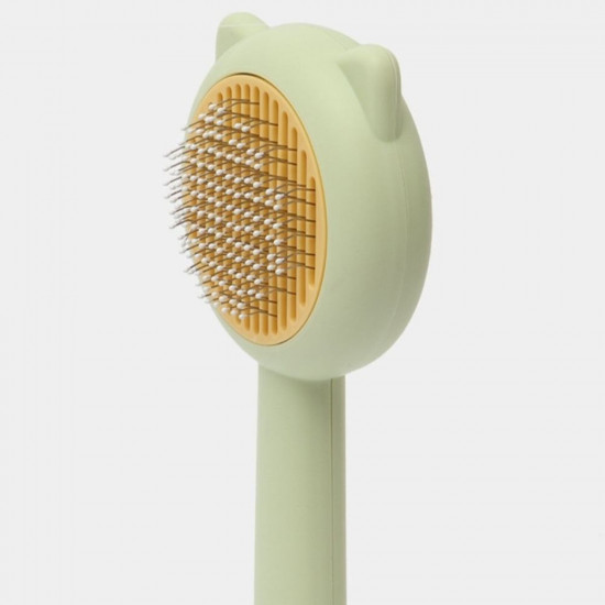 Расческа-пуходерка для кошек и собак с механизмом очистки