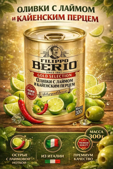 Оливки с лаймом и кайенским перцем