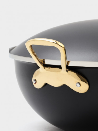 Блюдо глубокое с крышкой «Чёрный жемчуг»