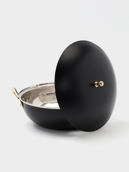 Блюдо глубокое с крышкой «Чёрный жемчуг»