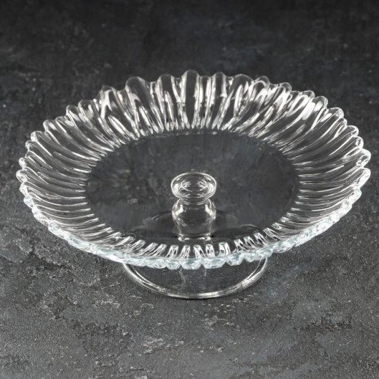 Блюдо на ножке стеклянное «Aurora»