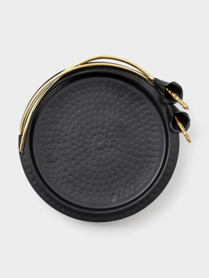 Блюдо сервировочное овальное «Черные каллы»