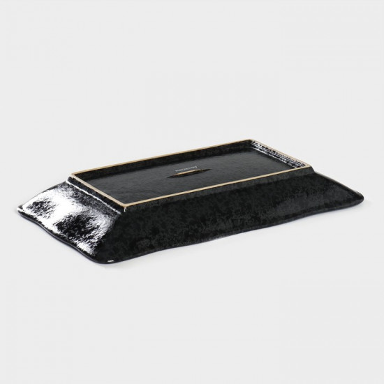 Блюдо сервировочное с соусником «Ночной дождь»