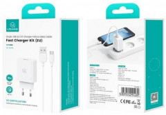 Комплект СЗУ SJ99 SC Series 3A 18W QC3.0 1xUSB порт + кабель Type-C - Фото 5