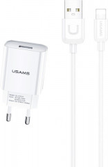 Комплект СЗУ T21 2.1A 1xUSB порт + кабель Type-C - Фото 1