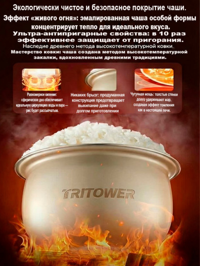 Рисоварка электрическая многофункциональная 2000ВТ TT-30WB