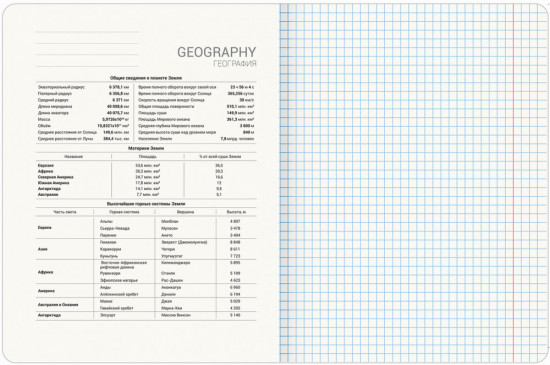 Тетрадь предметная по географии