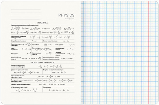 Тетрадь предметная по физике
