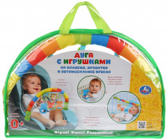 Дуга развивающая с игрушками - Фото 3