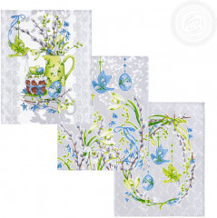 Набор полотенец из рогожки «Пасха» - Фото 1