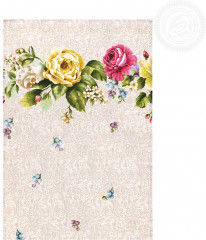 Полотенце кухонное из рогожки «Пионы» - Фото 1