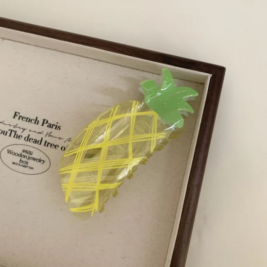 Заколка-краб для волос «Ананас»