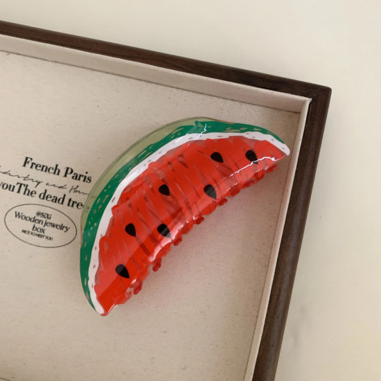 Заколка-краб для волос «Арбуз»