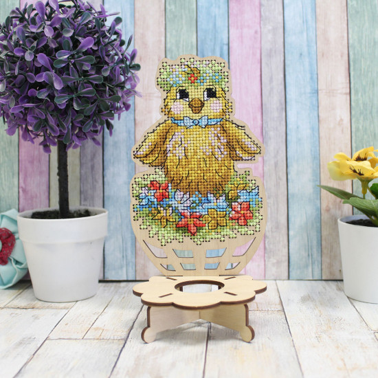 Набор для вышивания на деревянной основе «Цыпленок»