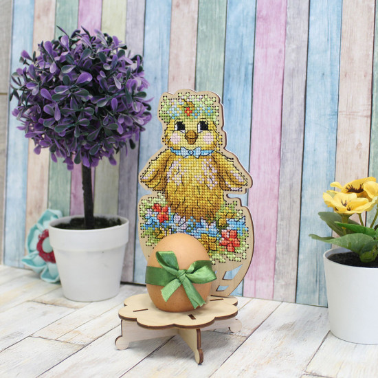 Набор для вышивания на деревянной основе «Цыпленок»