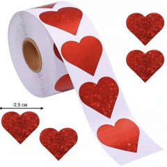 Набор наклеек в рулоне «Сердце» - Фото 3