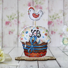 Набор для вышивания на пластиковой канве «Пасхальный кулич» - Фото 5