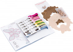 Набор для вышивания на деревянной основе «Пасхальный венок 1» - Фото 1