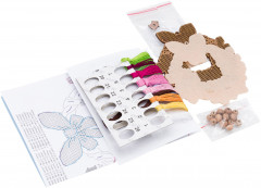 Набор для вышивания на деревянной основе «Пасхальный венок 2» - Фото 1