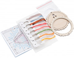 Набор для вышивания на деревянной основе «Творожная пасха» - Фото 1