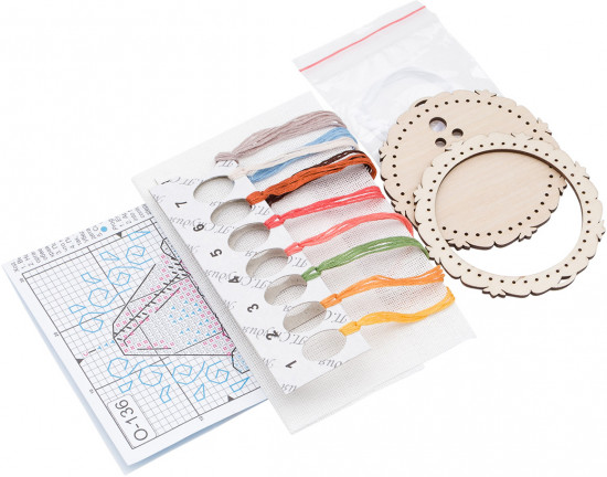 Набор для вышивания на деревянной основе «Творожная пасха»