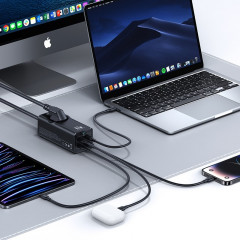 СЗУ настольное CC225 67W 1xUSB+3xType-C+1xEU порты - Фото 3