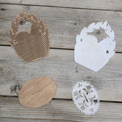 Набор для вышивания на деревянной основе «Пасхальная наседка» - Фото 3