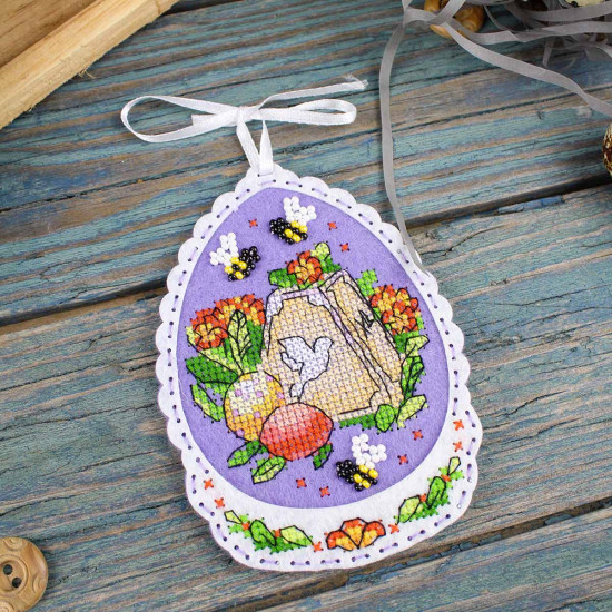 Набор для вышивания на фетре «Светлая пасха»