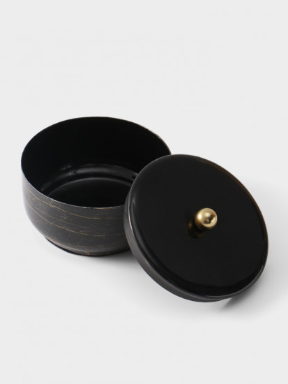 Конфетница с крышкой «Тёмный шоколад»