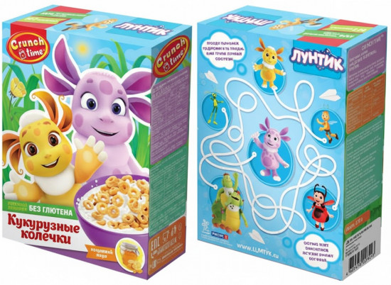 Сухой завтрак co вкусом меда «Лунтик»