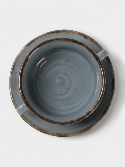 Бульонница с блюдцем «Alpine Frost»