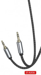 Кабель AUX ET-AUX36B 2xJack - Фото 1
