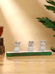 Сувенир «Зайки на скамейке» - Фото 2