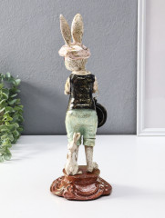 Фигура с часами настольными «Зайчик в кепке с часами» - Фото 3