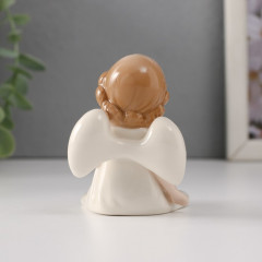 Фигурка «Девочка-ангел в белом платье с сердцем сидит» - Фото 2