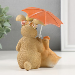 Фигурка «Встреча на Пасху под зонтиком» - Фото 2