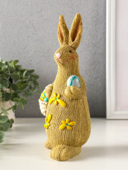 Фигурка «Зайка вязанный с пасхальными яичками» - Фото 3